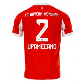 Lacne Muži Futbalové dres Bayern Munich Dayot Upamecano #2 2025-26 Krátky Rukáv - Domáci